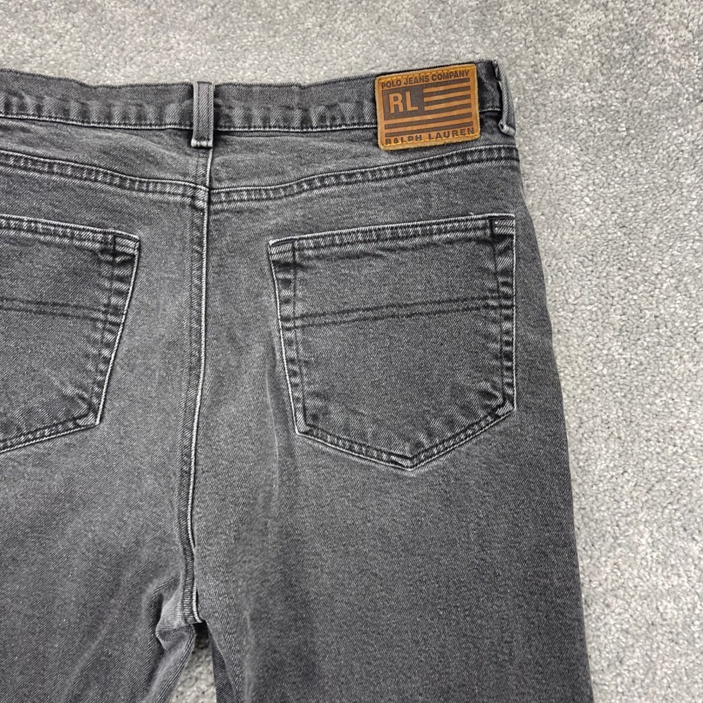 Ralph Lauren Polo Jeans Co Womens 14 (30x26) Faded Black Straight Leg Denim